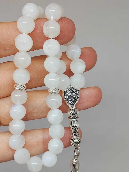 Ay Taşı 33lük Tesbih 8mm (9336) - Resim 2