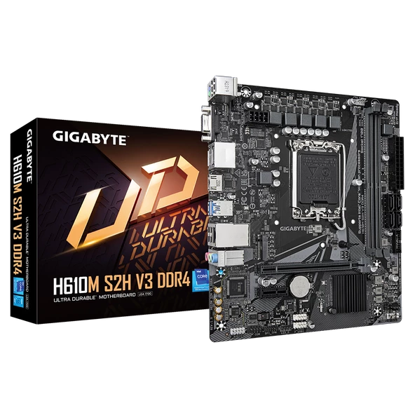 Gigabyte H610M-S2H-V3 Intel LGA1700 DDR4 Micro ATX Anakart