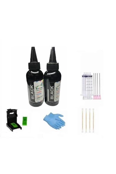 HP 704 UYUMLU DOLUM MÜREKKEP SİYAH 2X100 ML SİYAH PAKET RENKSAN ürün görseli 1