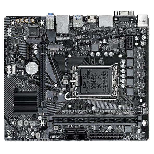 Gigabyte H610M-S2H-V3 Intel LGA1700 DDR4 Micro ATX Anakart - 4