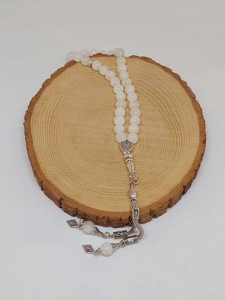 Ay Taşı 33lük Tesbih 8mm (9336) - Resim 4