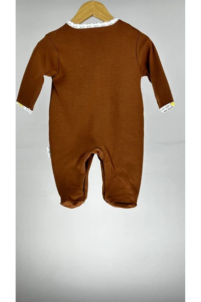 Boys Çıtçıtlı Uzun Kollu %100 Pamuklu Erkek Bebek Tulum bipamuk - 6