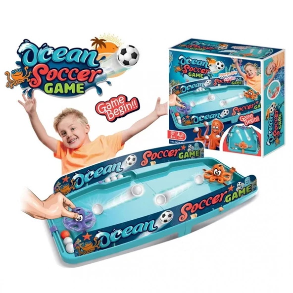 Mini Masa Futbolu Oyunu Okyonus Temalı Mini Futbol Pinball Oyunu 2 Oyunculu