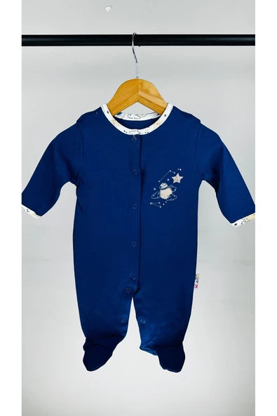 Aydedeli Çıtçıtlı Pamulu Bebek Tulum bipamuk - 4