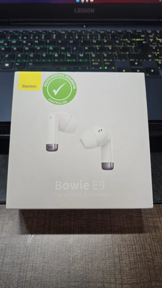 (OUTLET) Baseus Bowie E9 ANC True Wireless Bluetooth Kulaklık Beyaz