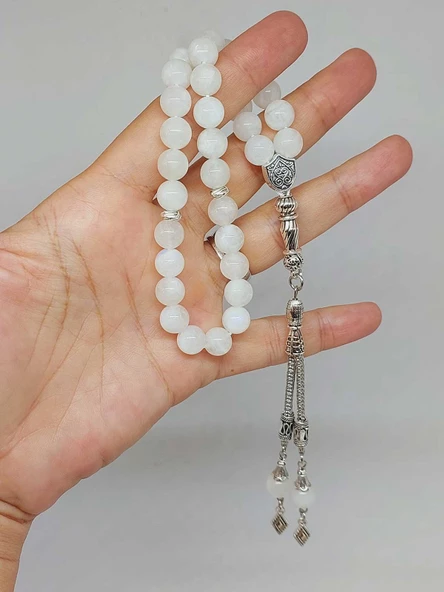Ay Taşı 33lük Tesbih 8mm (9336) - Resim 6