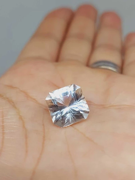 Topaz Taşı Prenses Kesim (Ortalama 10 karat) (55564) - Resim 4