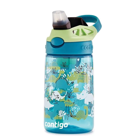 Contigo Gizmo Flip Pro Dinos Tritan Çocuk Suluğu 420ML - Yeşil - 4