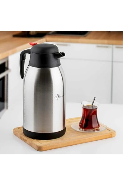 Penguen PNG-1250 Inox 2.5 Litre Çift Kat Çelik Çay Termosu