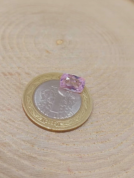 Pembe Turmalin Taşı Baget Kesim (Ortalama 3 karat) (55574) - Resim 3