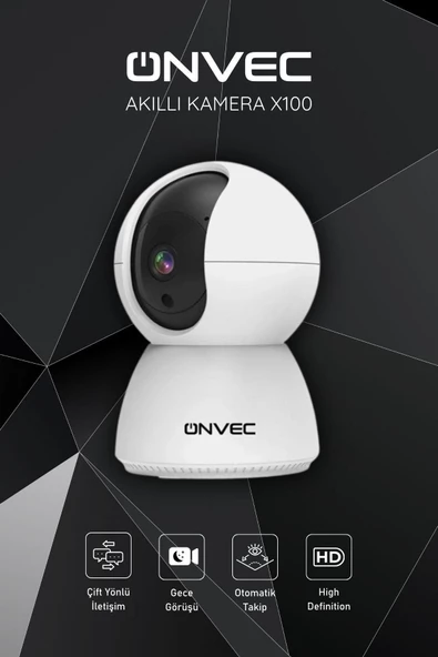 ONVEC 2gen Tuya Wifi Destekli 1080p Akıllı Kamera