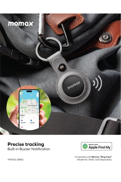 Momax Pintag Find My Tracker-br5 Sarı Akıllı Takip Cihazı - 4