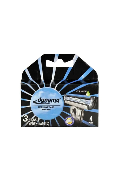 Dynamo Bond Sistem Üç Bıçaklı Yedek Kartuş 4 Adet