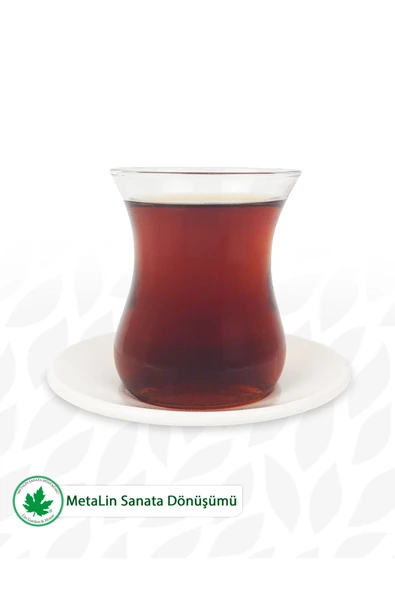12'li Metal Çay Tabağı - 2