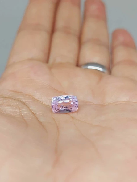 Pembe Turmalin Taşı Baget Kesim (Ortalama 3 karat) (55574) - Resim 4