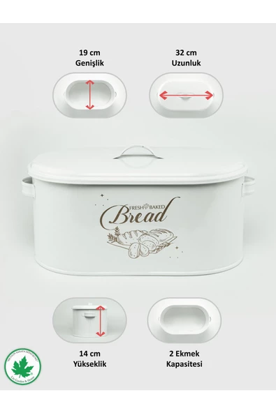 Metal Kapaklı Ekmeklik (Bread Baskılı) - 11
