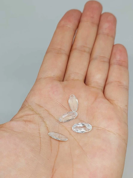 Topaz Taşı Oval Kesim (Ortalama 2 karat) (55596) - Resim 2