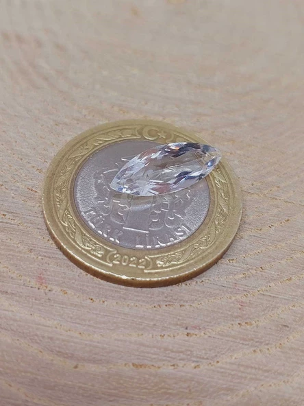 Topaz Taşı Markiz Kesim (Ortalama 2 karat) (55584) - Resim 4