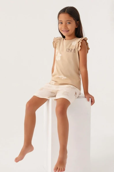 U.S. POLO ASSN KİDS KIZ ÇOCUK ŞORT TAKIM US1825-4 - 6