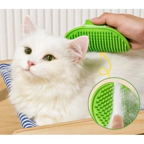 Evcil Hayvan Yıkama ve Tüy Toplama Eldiveni Köpek Kedi Köşeye Takılan Kaşıma Fırçası - 3