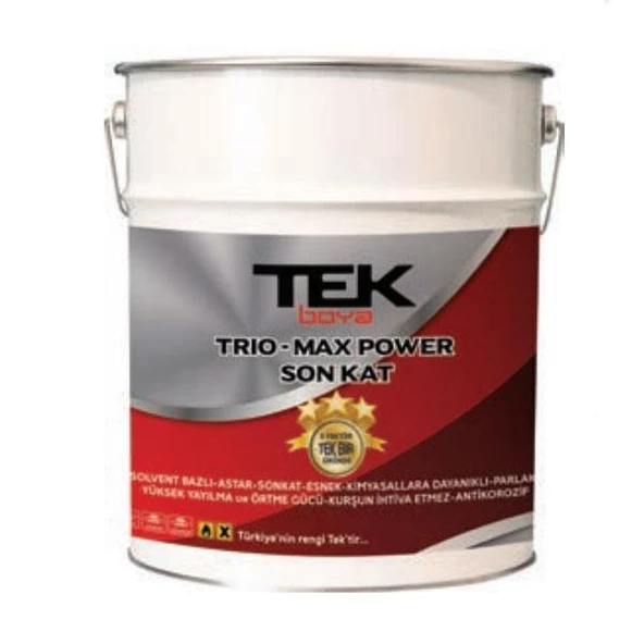 Tek Boya Trio-Max Metal Boyası 2.5 Lt.-Siyah