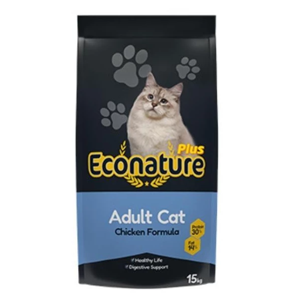 Econature Plus Yetişkin Tavuklu Kuru Kedi Maması 15 Kg