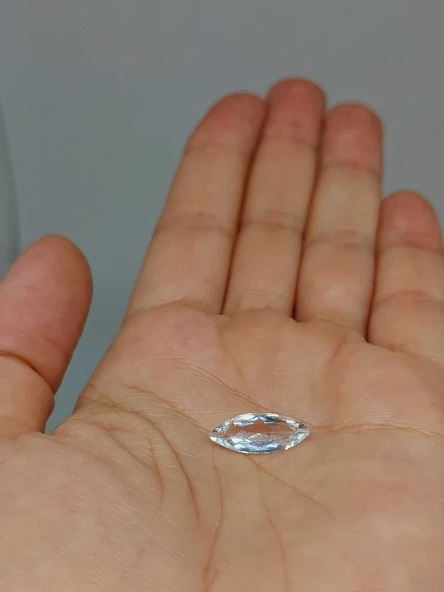 Topaz Taşı Markiz Kesim (Ortalama 2 karat) (55584) - Resim 5