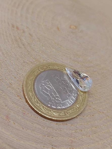 Topaz Taşı Damla Kesim (Ortalama 2 karat) (55586) - Resim 3