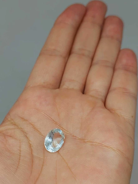 Topaz Taşı Oval Kesim (Ortalama 3 karat) (55594) - Resim 4