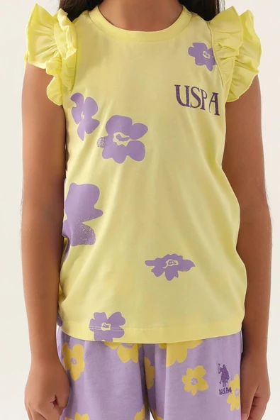 U.S. POLO ASSN KİDS KIZ ÇOCUK ŞORT TAKIM US1825-4 - 4