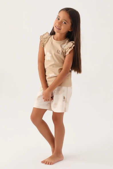 U.S. POLO ASSN KİDS KIZ ÇOCUK ŞORT TAKIM US1825-4 - 7