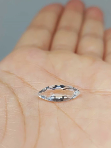 Topaz Taşı Markiz Kesim (Ortalama 2 karat) (55584) - Resim 3