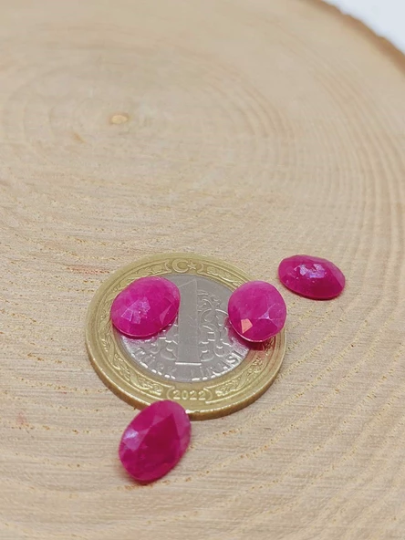 Yakut Taşı Oval Kesim (Ortalama 2.5 karat) (55604) - 2