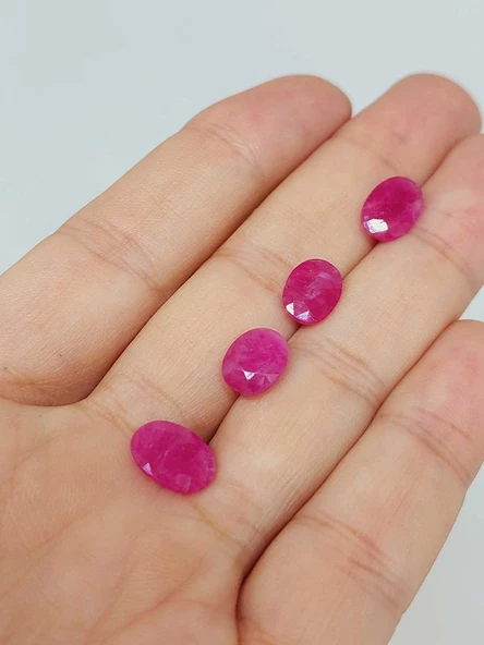 Yakut Taşı Oval Kesim (Ortalama 2.5 karat) (55604) - 3