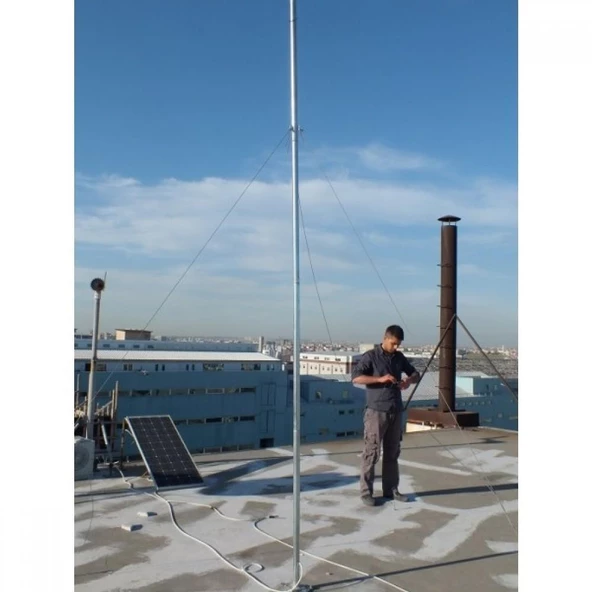 İstaBreeze Direk Seti 4 metre - Rüzgar Türbini için 40 kg taşıma kapasiteli ürün görseli 1