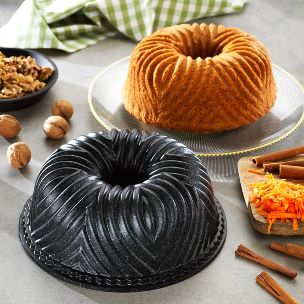 Schafer Cakehaus Döküm Kek Kalıbı 1 Parça-Siyah - 3