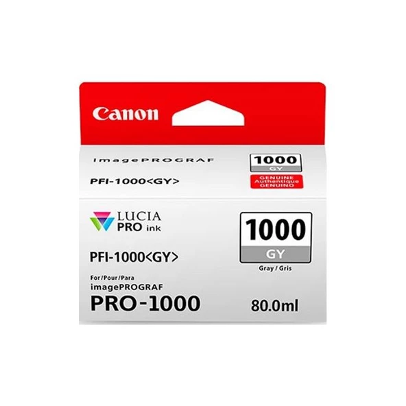 Canon PFI-1000GY Gri Mürekkep Kartuş