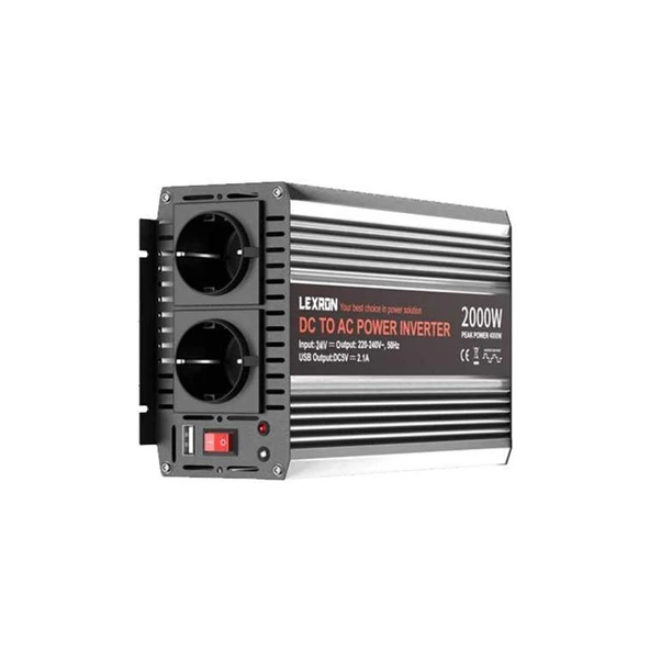 Lexron 2000W 12V Modifiye Sinüs İnverter ürün görseli 1