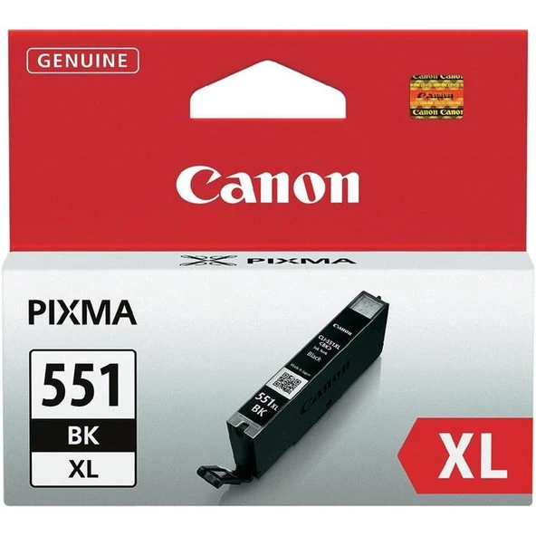 Canon CLI-551XL BK Siyah Mürekkep Kartuş ürün görseli 1