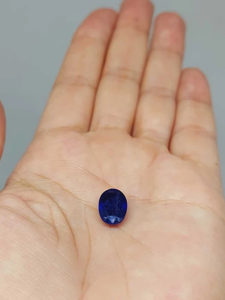 Safir Taşı Oval Kesim (Ortalama 5 karat) (55626) - 4