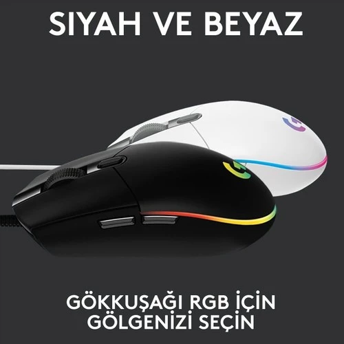 Logitech G102 Lightsync RGB Mouse Siyah 910-005823 - 7