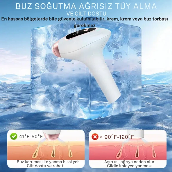 Trend Farma Soğuk Buz İpl Lazer Epilasyon Cihazı - 999.999 Atım,  Ağrısız buz lazer - 6