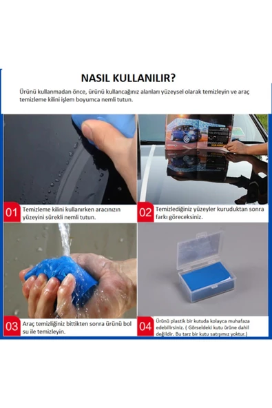 Nano Araç Yüzey Temizleme Kil Hamuru 180 gr - Resim 4