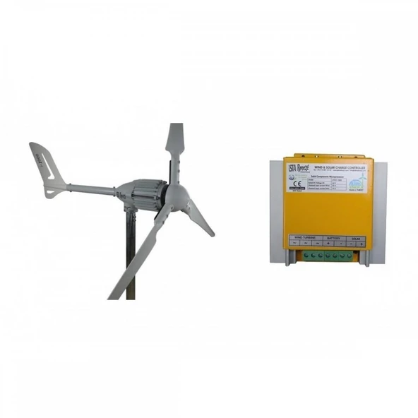 İSTA-BREEZE İ-1000 WATT 24 V Rüzgar Türbini + Hibrit Şarj Kontrol Cihazı - Resim 4