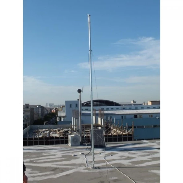 İstaBreeze Direk Seti 4 metre - Rüzgar Türbini için 40 kg taşıma kapasiteli - Resim 2