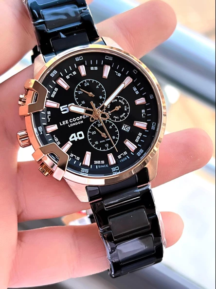 Lee Cooper Çelik Kordon İç Fonksiyonları Aktif 5 Atm Suya Dayanıklı Erkek Kol Saati ELC07469.450 - Resim 4