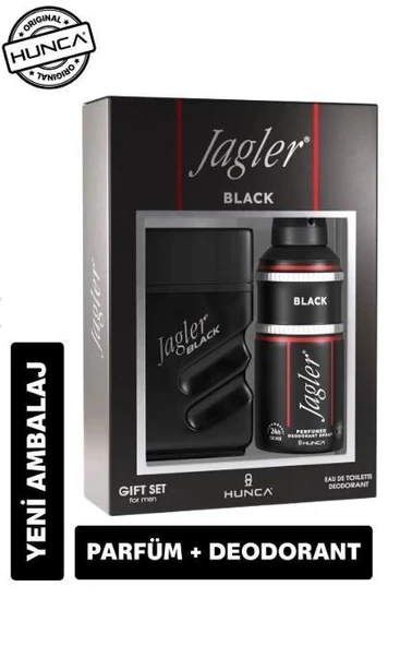 Jagler Black Erkek Parfüm Seti 90 ml EDT + 150 ml Deodorant