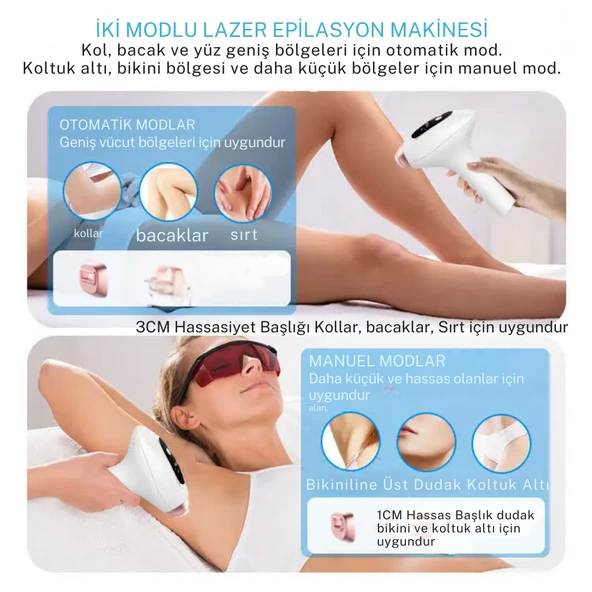 Trend Farma Soğuk Buz İpl Lazer Epilasyon Cihazı - 999.999 Atım,  Ağrısız buz lazer - 4