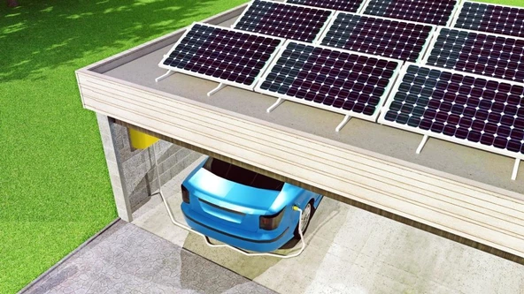 Güneş Enerji Araç Şarj İstasyonu Paketi - 3
