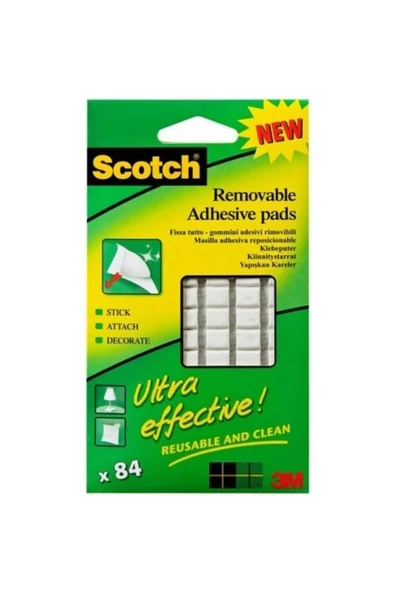 Scotch REMOVABLE Yapışkan Kareler 84'Lü